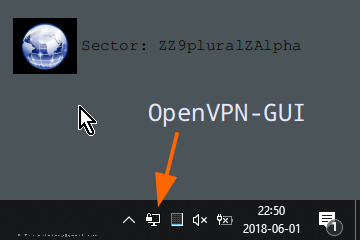 icona della barra delle applicazioni VPN